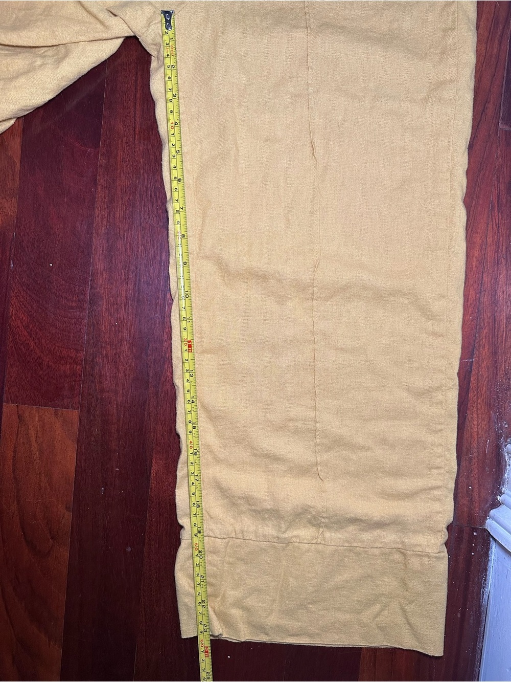 Joie Mustard Yellow Linen Blend Wide Leg Cropped Pants High Rise Size M - Picture 6 of 8